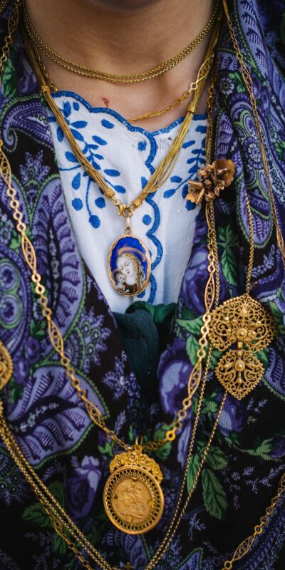 Necklaces on a Woman